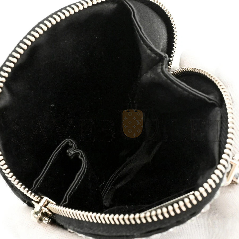 Pra*a round chain shoulder bag black 1nr003 (12*12*2cm)